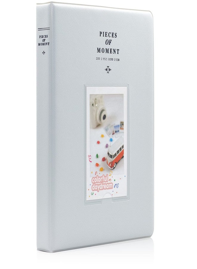 Ablus 128 Pockets Mini Photo Album - Fits for Fujifilm Instax Mini 11 Mini 9 Mini 8 Mini 90 Mini 25, Polaroid Snap PIC-300, Kodak Mini 3-Inch Film(Smokey White) - Image 1