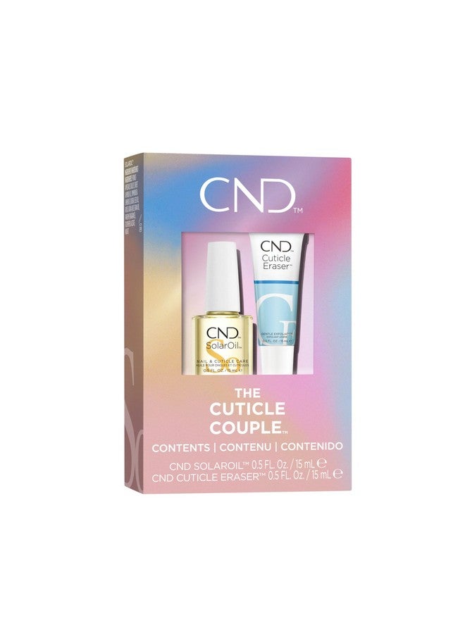 سي إن دي زوج من الزيوت الشمسية للبشرة + ممحاة للبشرة، مزيج من الزيوت الطبيعية يرطب ويرطب البشرة، مقشر لطيف للبشرة، 0.5 أونصة سائلة. - Image 1