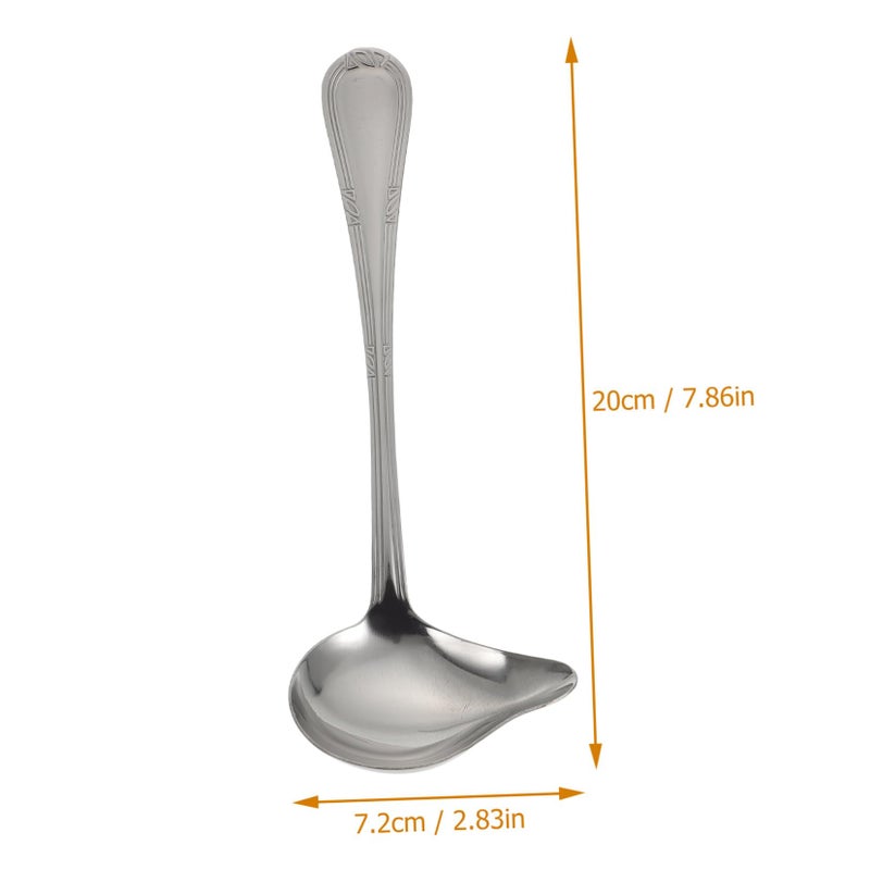 Stainless Steel Duckbill Soup Spoons 2Pcs Mirror Polished Heat Resistant Tableware - Image 3