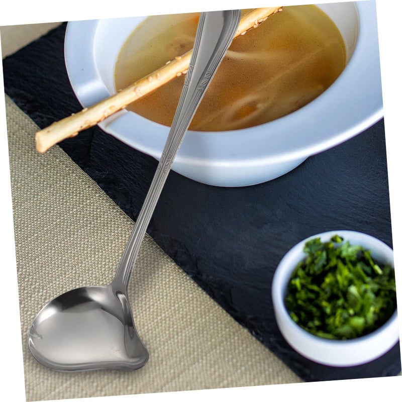 Stainless Steel Duckbill Soup Spoons 2Pcs Mirror Polished Heat Resistant Tableware - Image 5