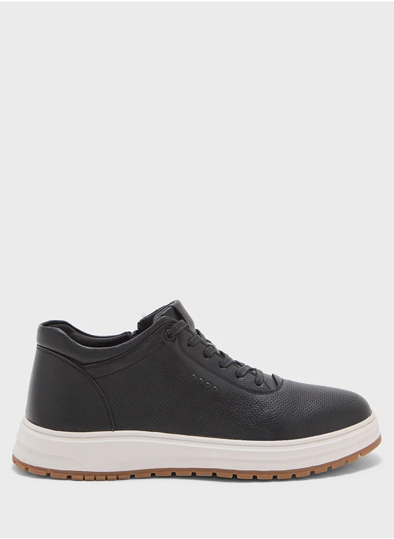 Robert Wood Elevated Outsole Casual High Top Sneakers