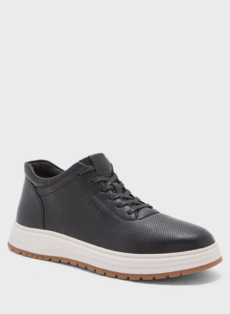 Robert Wood Elevated Outsole Casual High Top Sneakers  - Image 2
