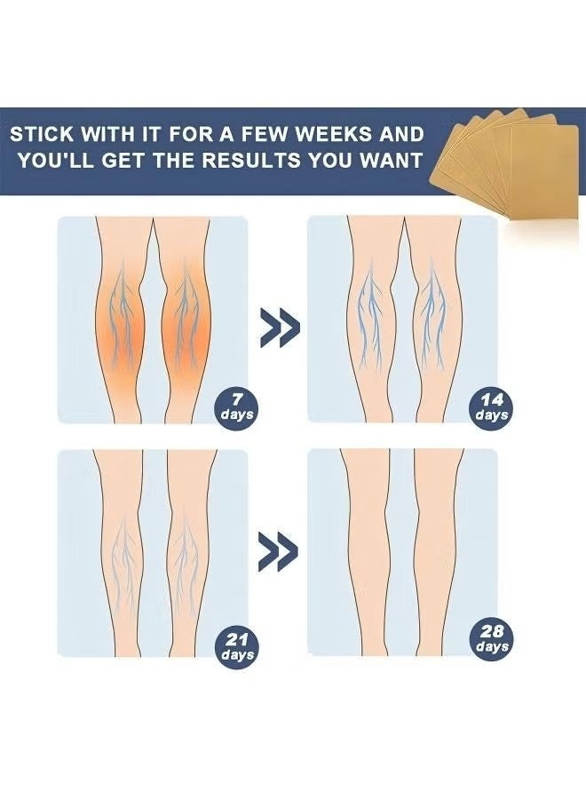 Flushy Varicose Veins Patch, Chinese Herbal Varicose Veins Patch for Treatment Leg Pain, Foot Care for Strengthen Capillary Health - Image 3