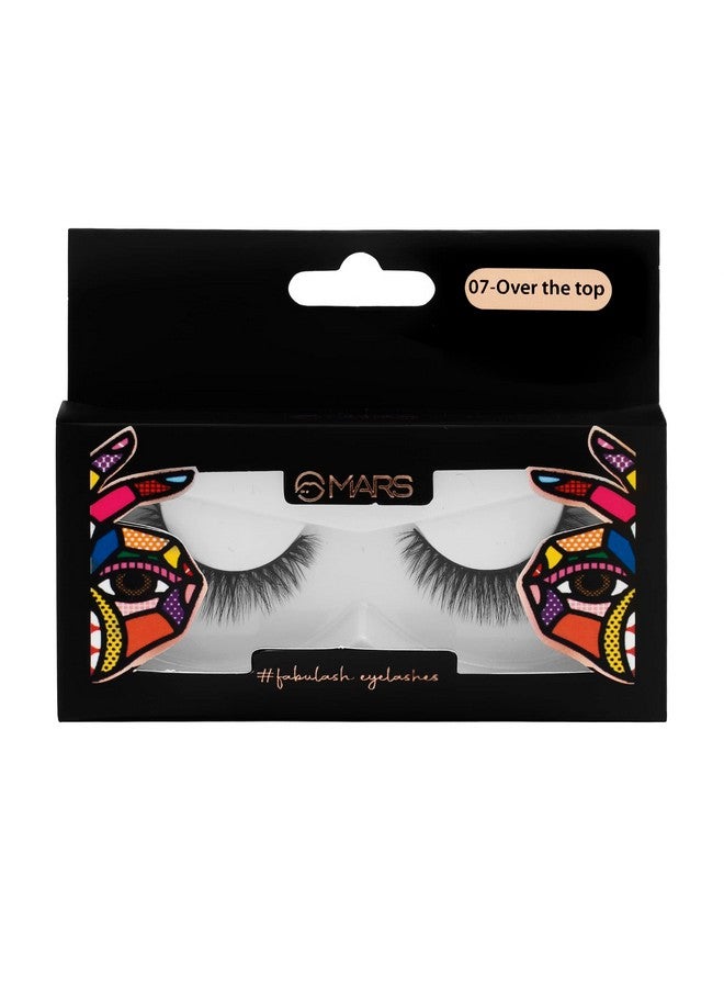 Mars Fabulash Eyelashes For Women | Lightweight False Eye Lashes | Synthetic Hair And Lightweight | Easy To Fits In Any Eye Shape (07-Over The Top) - Image 2