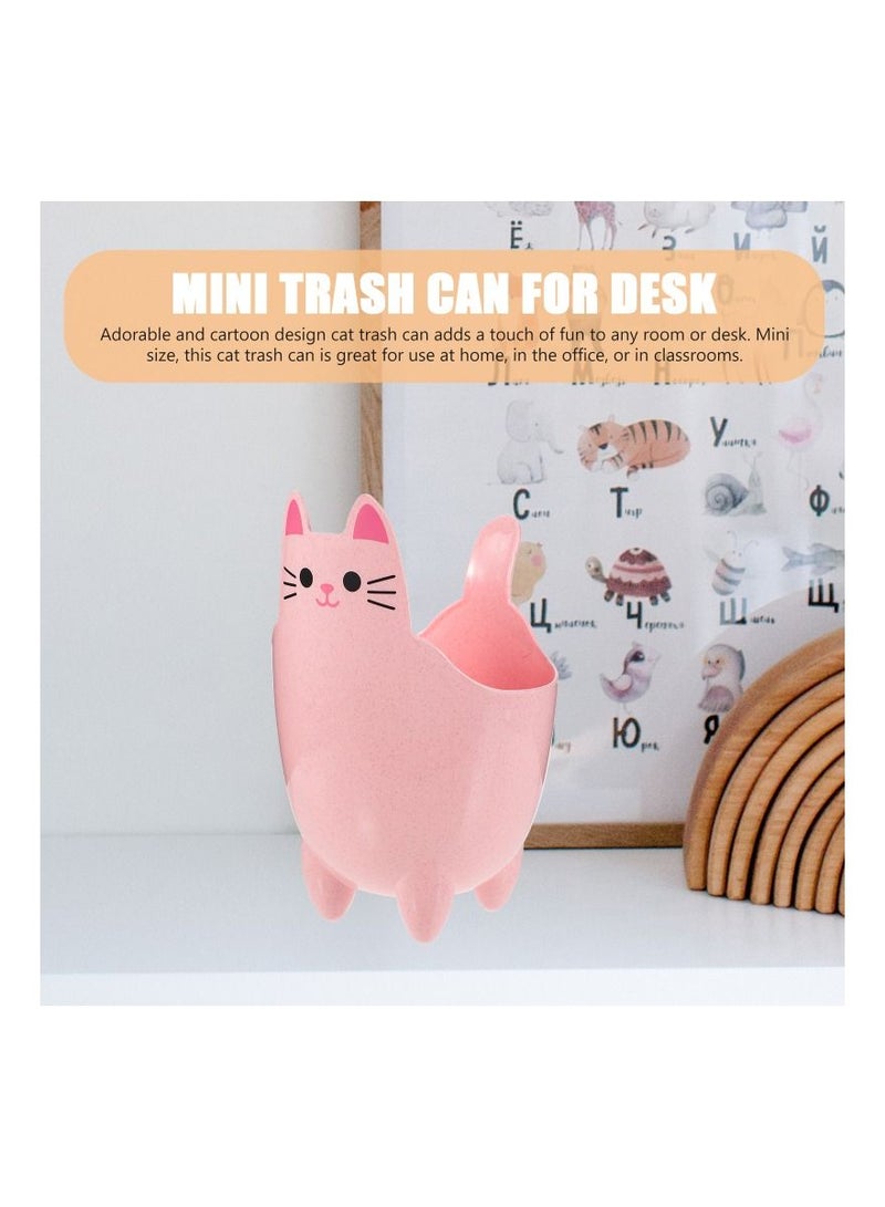 Generic Cat Shaped Trash Can Mini Garbage Waste Bin - Image 4