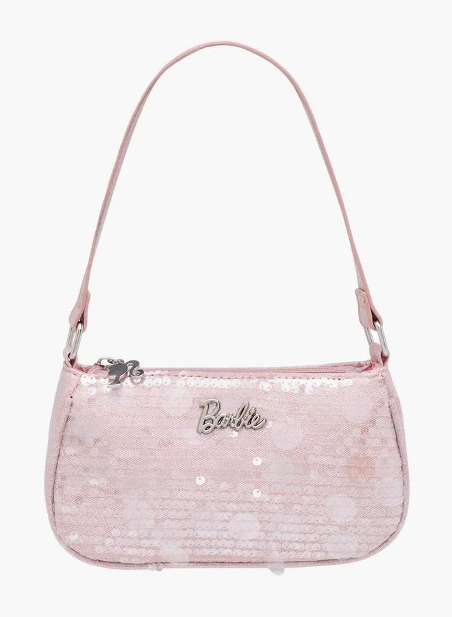 باربي Embellished Shoulder Bag with Strap Handle
