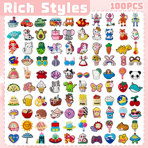Zddaoole 100 Pcs Cute Pencil Topper Decoration,Bulk Random Pencil Topper Accessories,Different Pencil Clips Decorations for Pupil/Junior Students Gifts,Awards,Prize - Image 2