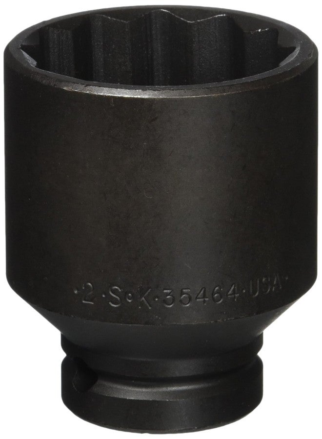 اس كي كي أداة يدوية SK 35464 مقبس تأثير رفيع الجدار بـ 12 نقطة وقطر 3/4 بوصة، 2 بوصة - Image 1