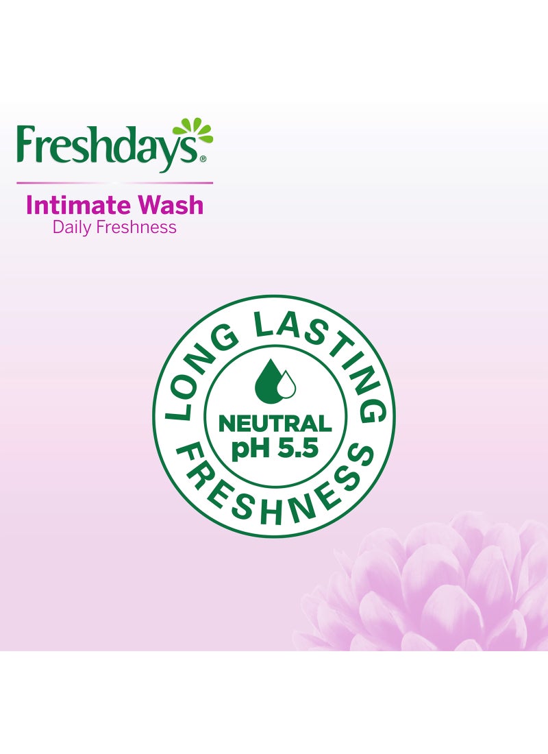 Freshdays Daily Intimate Wash, Soothing Aloe Vera, 100% Natural Actives 200ml - Image 2