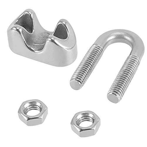 FUNSUEI 20 Pack 3/8 Inch Wire Rope Clamp, Heavy Duty Wire Rope Clip, M10 Stainless Steel Wire Cable Clamp - Image 4