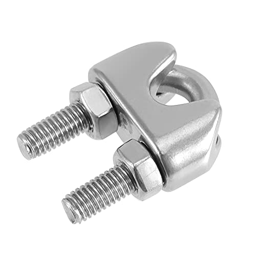 FUNSUEI 20 Pack 3/8 Inch Wire Rope Clamp, Heavy Duty Wire Rope Clip, M10 Stainless Steel Wire Cable Clamp - Image 5