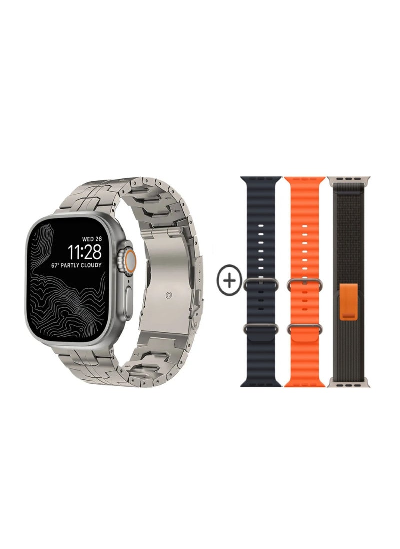 WS - Smart Watch ULTRA WS-X90 Max Multi-Function 7+1 With Health Fitness Tracker Sport Watch 7 addition Replacement Band 49MM-Multicolour - Image 1