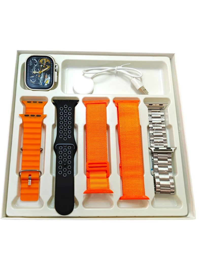 Smart Watch SP Ultra 5+1 AMOLED display With Health Fitness Tracker Sport Watch Supports 49MM-Orange  - Image 2