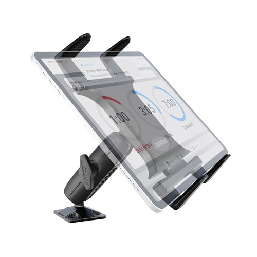 ARKON Mounts - Heavy Duty Drill Base Tablet Mount Secure Grip Versatile Compatibility Professional-Grade Durability Easy Installation Sturdy Tablet Mount | Fits iPad and Samsung Tablets - Image 2