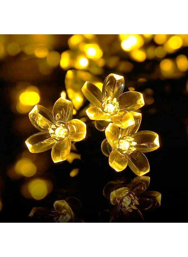 One94Store Silicone Blooming Flower Fairy String Lights 14 LED 3 Meter Waterproof Decorative Series Lights for Indoor Outdoor Decoration (Plug-in, Warm White) - Image 3
