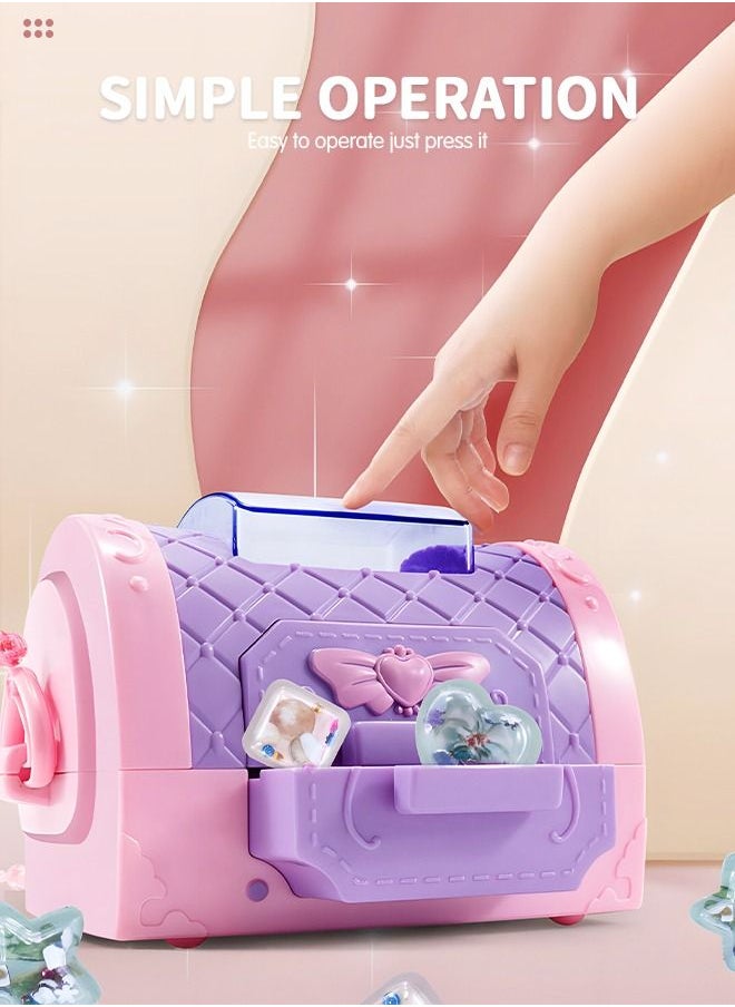 GROIC - Handmade DIY Creative 3D Magic Sticker Machine, Create Your Own Tags Art and DIY Crafts Set, Travel Princess Handbag, Making Machine Make Your Own Stereo Sticker Fun Creative Activity - Image 1