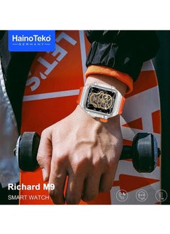 HainoTeko Richard M9 Smart Watch with 3 Straps, Touch Screen, Wireless Charger, SOS and More - pzsku/ZE018D407B3721363E063Z/45/_/1733154716/58f03590-5265-4349-ace1-0f34ae37b275