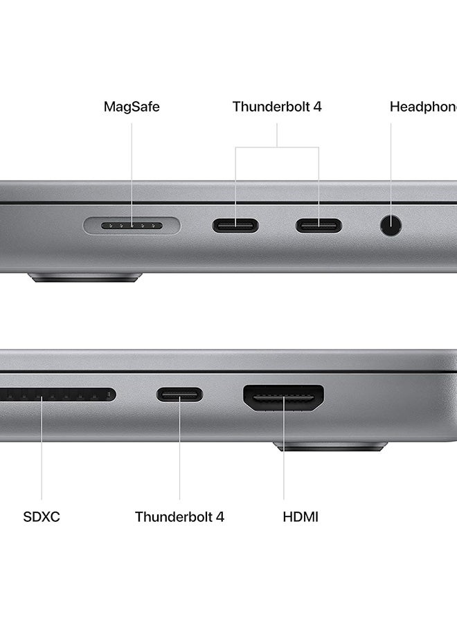 ابل  Renewed - MacBook Pro 16-Inch (2023) , Apple M3 Pro 4.05GHz , 12-Core CPU , 18-Core GPU , 18GB LPDDR4 RAM , 1TB SSD, QWERTY Keyboard Multi-Color - Image 3