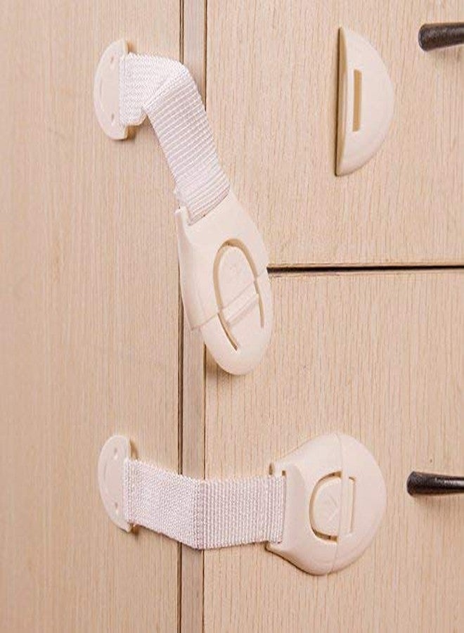 STORE 2508 20 Pcs Baby Infant Safety Locks Latches Door Cupboard Cabinet Fridge Drawer Locks White - Image 2
