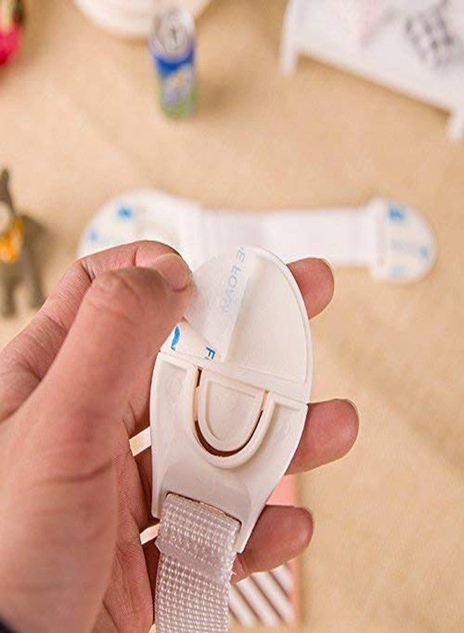 STORE 2508 20 Pcs Baby Infant Safety Locks Latches Door Cupboard Cabinet Fridge Drawer Locks White - Image 4