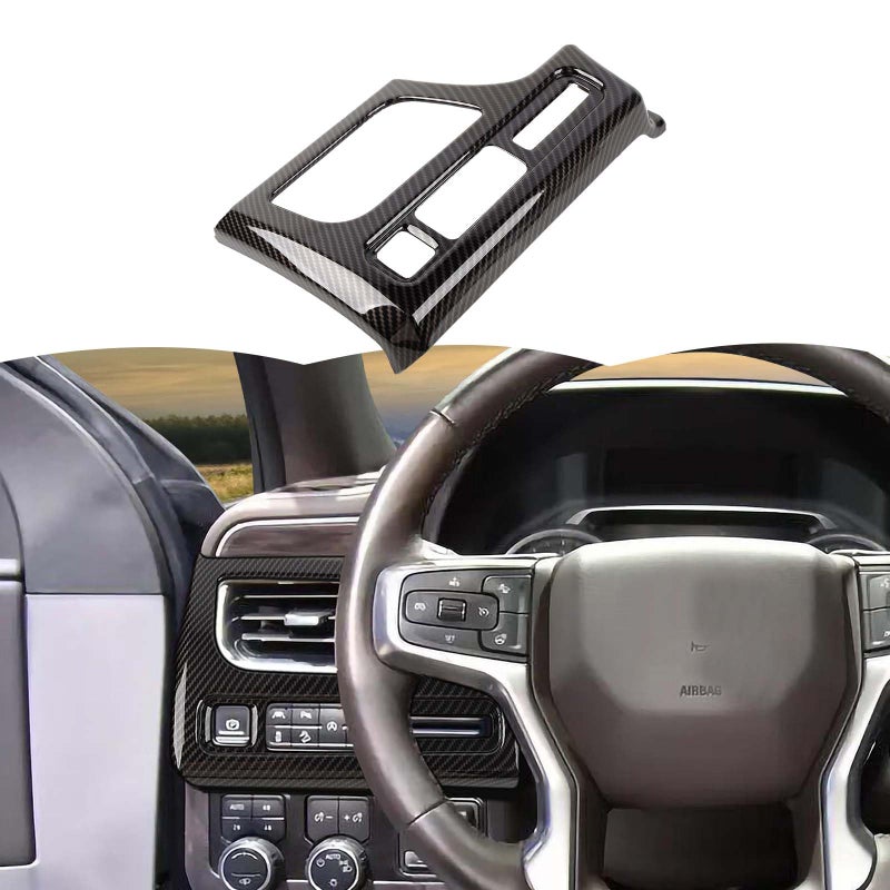 RT-TCZ RTTCZ Electronic Handbrake Panel Cover Trim Decoration Interior Accessories Compatible with Chevy Suburban SUV 20202023for Chevrolet Tahoe 20212023 - Image 2