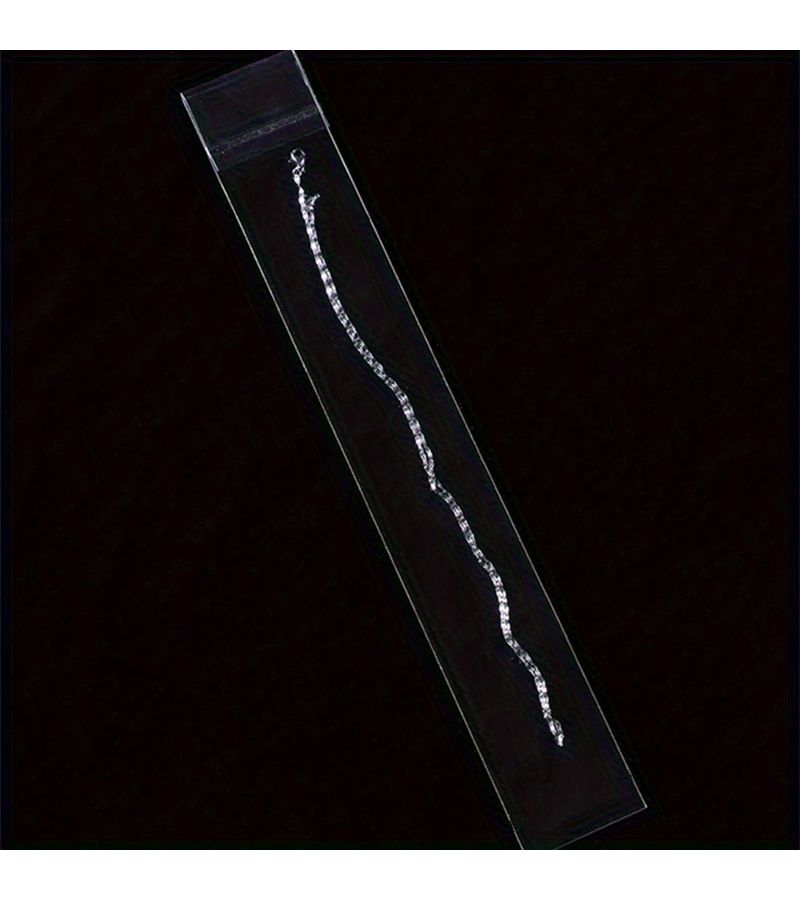 100pcs Transparent Self Adhesive Bags 1.97x7.09inch For Pens Jewelry Candy Packaging - Image 3
