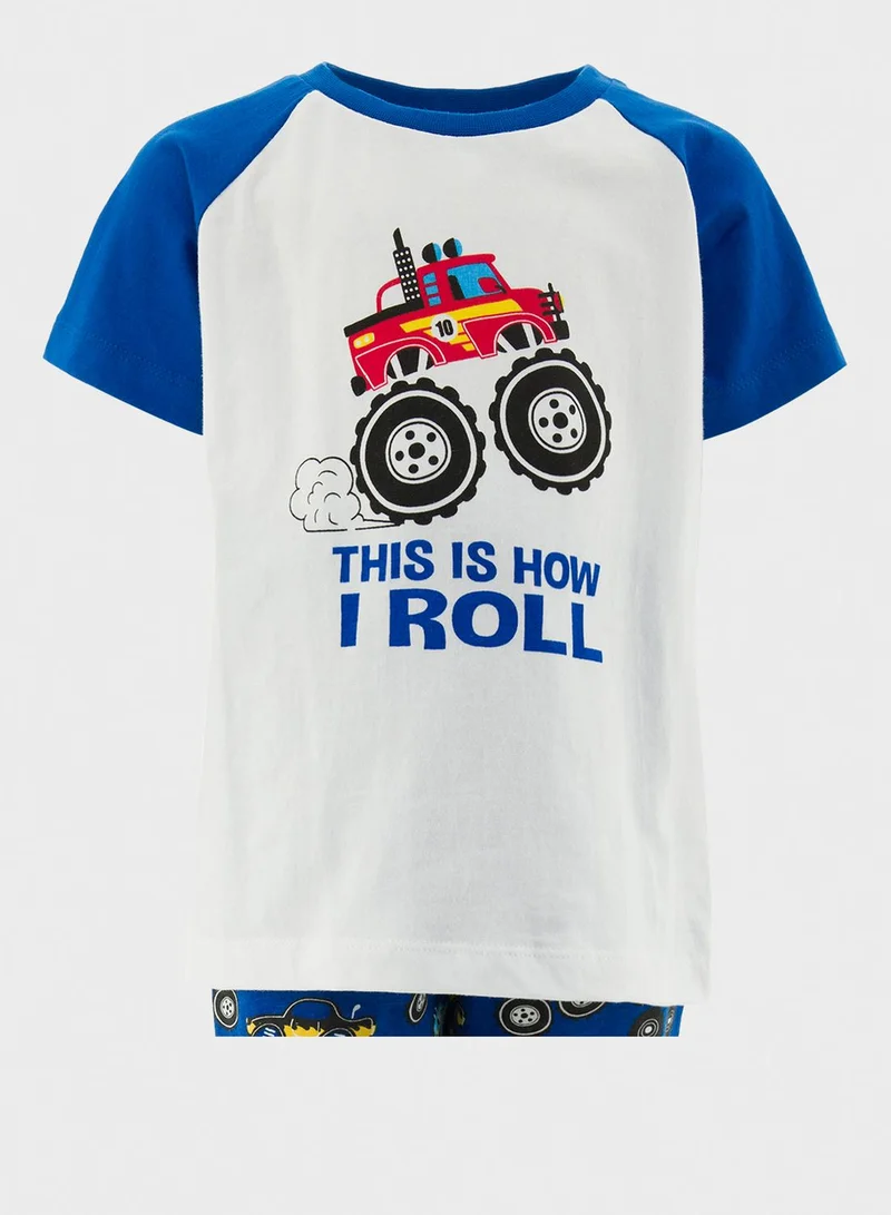 RB Kids Slogan Pyjama Set