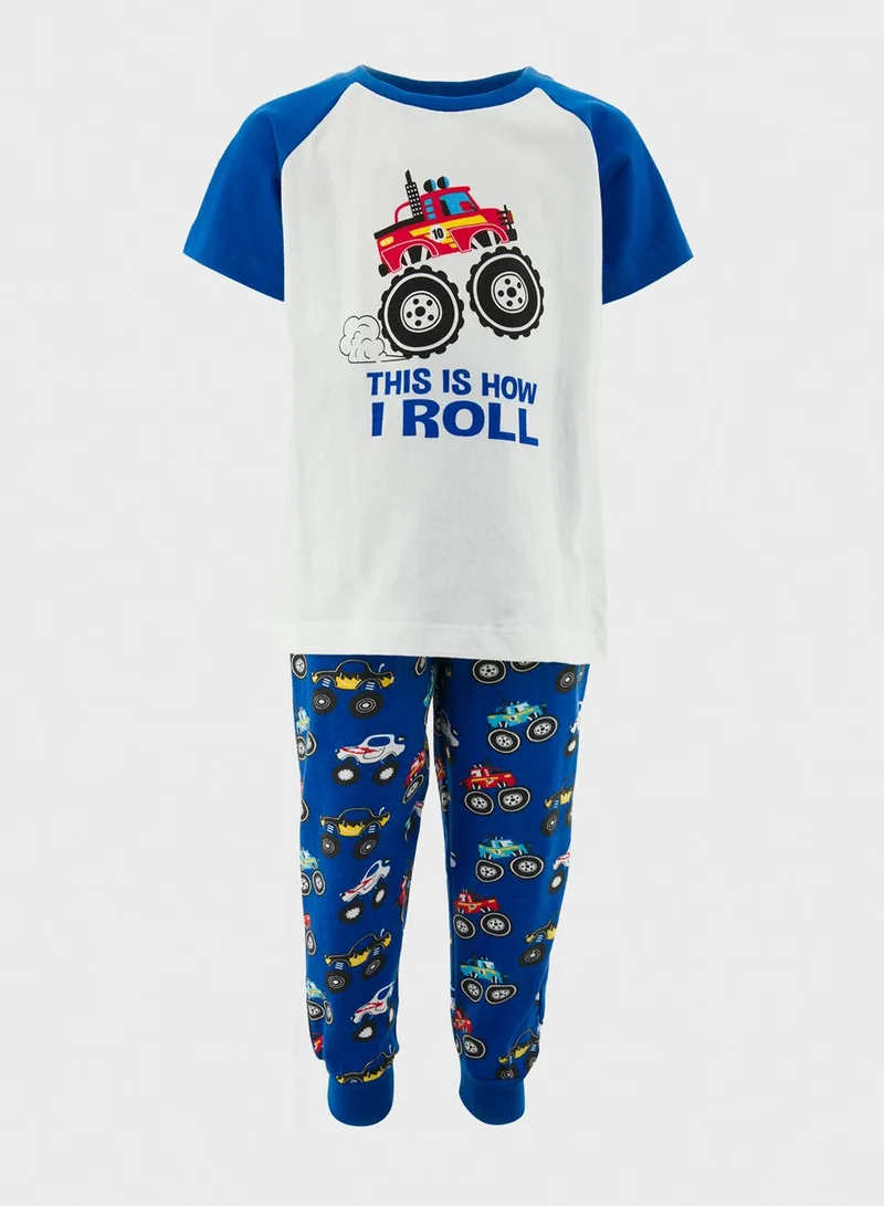 RB Kids Slogan Pyjama Set