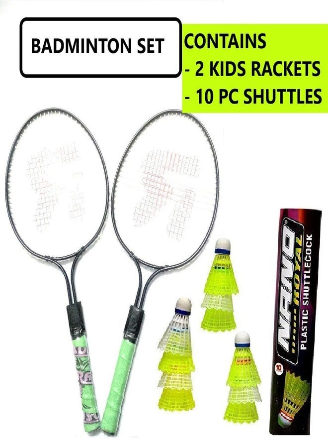 Grès GRS Kids Zone 3 in 1 Super Sports Combo for Age 3-7 Years | Cricket | Badminton | Football - Multi Color - Image 4