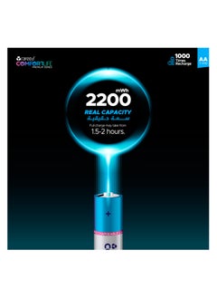 رافيد بطارية رفيد قابلة للشحن مقاس AA عدد ٤ قطعة 1460mAh  - Image 4