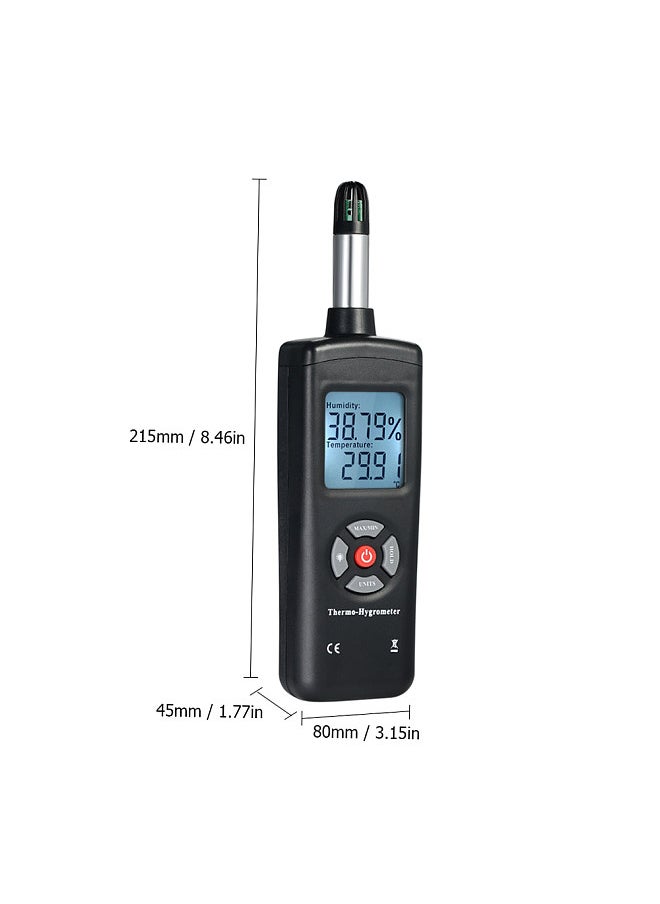 Digital LCD Thermo-Hygrometer Thermometer Hygrometer Temperature & Humidity Meter Psychrometer Wet Bulb Dew Point Temperature Detector