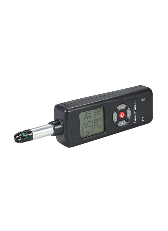 Digital LCD Thermo-Hygrometer Thermometer Hygrometer Temperature & Humidity Meter Psychrometer Wet Bulb Dew Point Temperature Detector