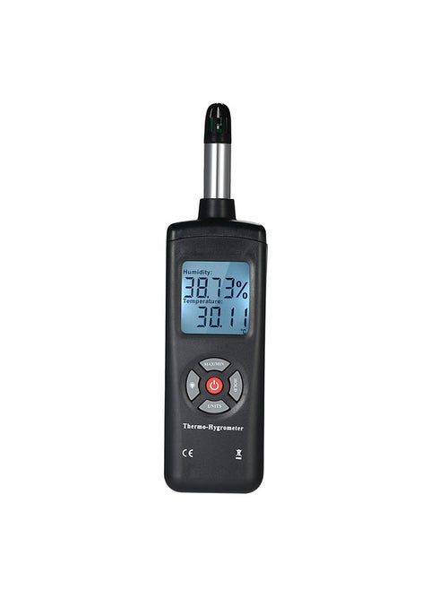 Digital LCD Thermo-Hygrometer Thermometer Hygrometer Temperature & Humidity Meter Psychrometer Wet Bulb Dew Point Temperature Detector
