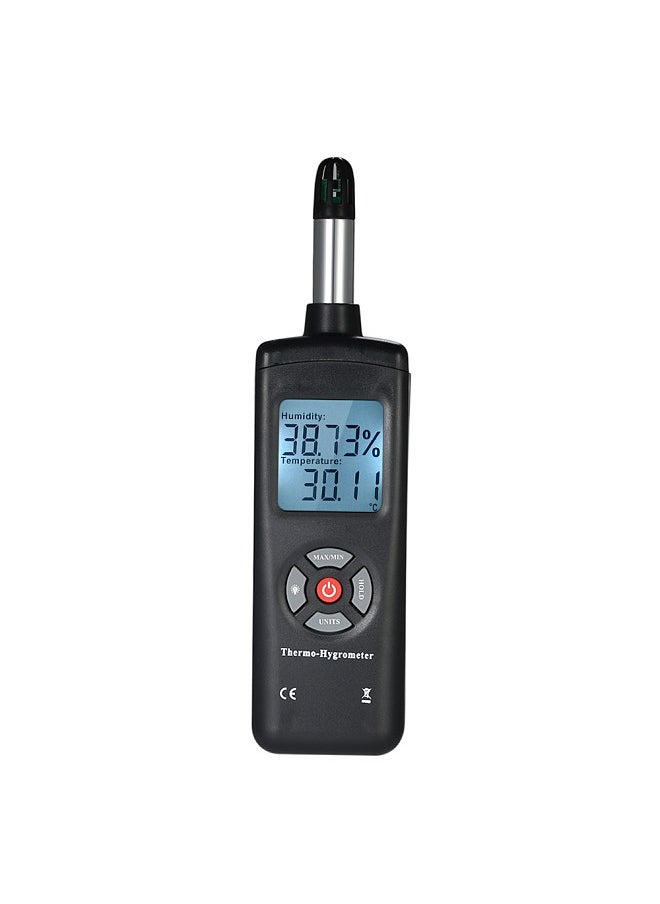 Digital LCD Thermo-Hygrometer Thermometer Hygrometer Temperature & Humidity Meter Psychrometer Wet Bulb Dew Point Temperature Detector