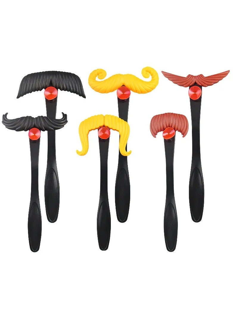 Moustaches Match Game, Moustache Smash, Funny Mustache Pass Cards Game, Children Family Game, with 6 Moustaches - Image 2