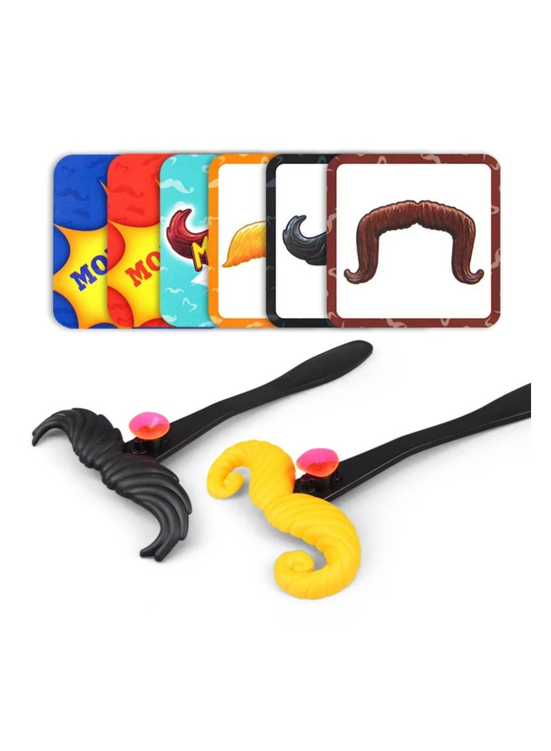 Moustaches Match Game, Moustache Smash, Funny Mustache Pass Cards Game, Children Family Game, with 6 Moustaches - Image 4