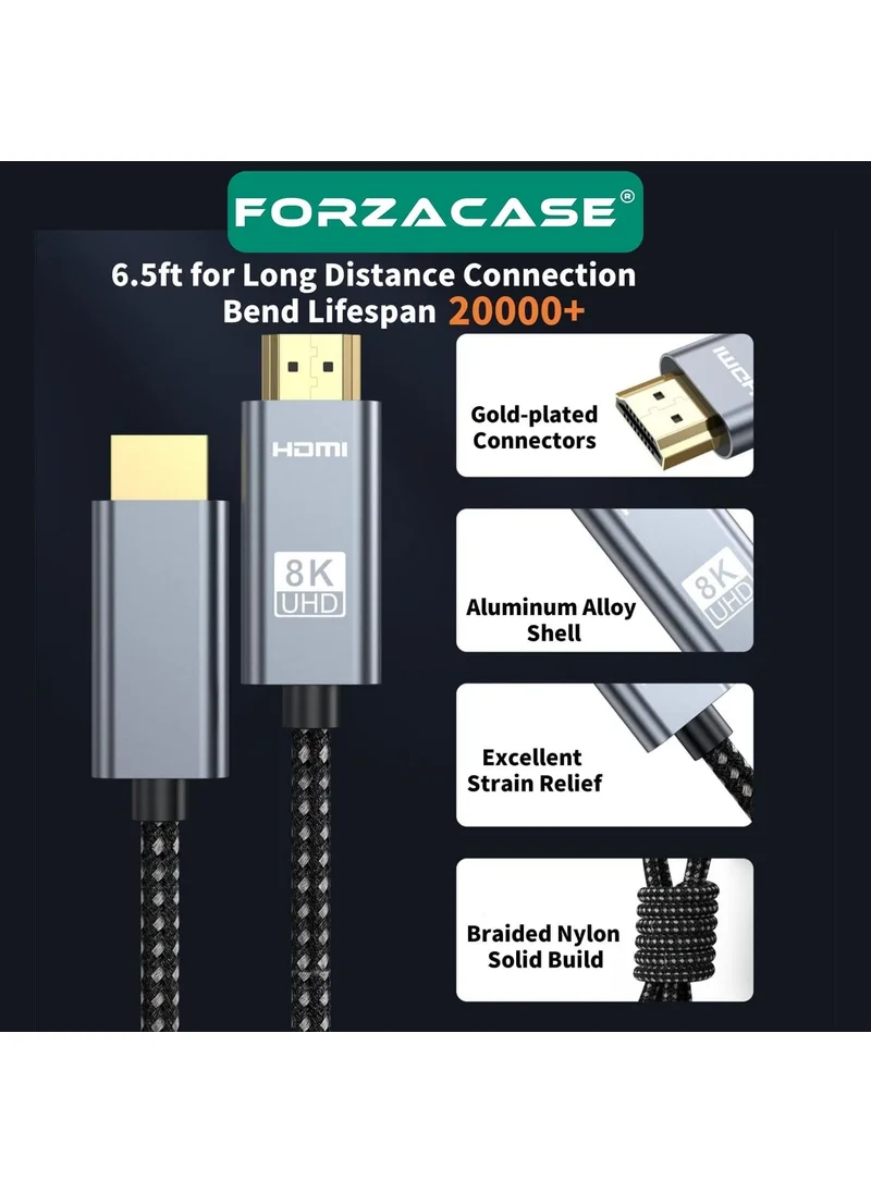 Forzacase Dp To Dp Cable 8k 60hz / 4K 120hz Image Transmitter Cable 1 Meter - FC895