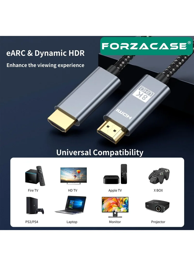 Forzacase Dp To Dp Cable 8k 60hz / 4K 120hz Image Transmitter Cable 1 Meter - FC895