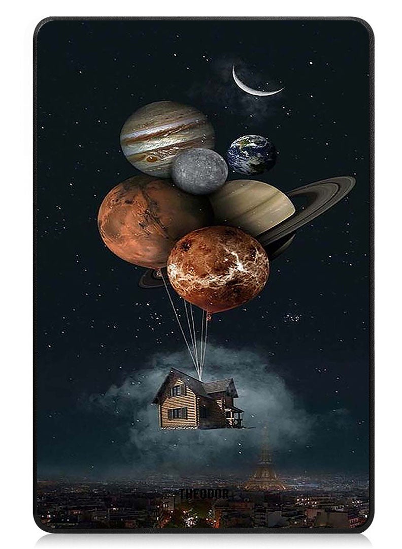 Theodor Protective Flip Case For Samsung Galaxy Tab S9 FE With Trifold Stand Auto Wake Sleep Shockproof Cover house in air copy - Image 1