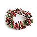 QTKJ QTKJ Set of 4 Easter Decor Mini Wreath Decorative Taper Candle Rings Candlestick Stand, Spring Decoration, Easter  - Image 2