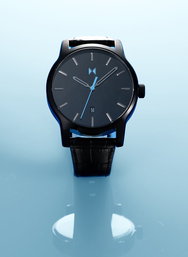 MVMT ROUND ANALOG MEN'S BLACK CASE WATCH - 28000346-D - Image 5