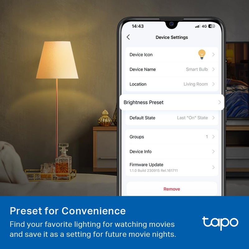 tapo TP-Link Tapo Smart Light Bulbs, 800 Lumens (60W Equivalent), 2700K Soft Warm White LED Bulb, Dimmable, Compatible with Alexa and Google Home, No Hub Required, A19 E26, Tapo L510E (4-Pack) - Image 3