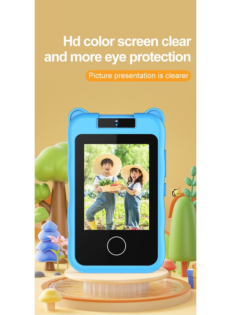 BlueFire New 2.8" Touch Screen Kids Smart Phone & Camera - 48MP Autofocus, 1080P Video, 180° Rotatable Lens, Puzzle Games, Music Player, Learning Toy Gift for Toddlers & Children - Image 3