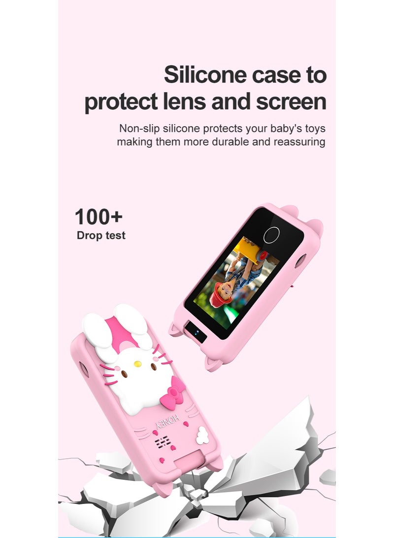 BlueFire New 2.8" Touch Screen Kids Smart Phone & Camera - 48MP Autofocus, 1080P Video, 180° Rotatable Lens, Puzzle Games, Music Player, Learning Toy Gift for Toddlers & Children - Image 4