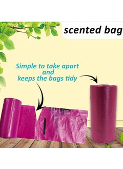 Cute 'n' Cuddle Pack Of 15 Scented Disposal Bags For Babies, Dark Pink  - Image 4