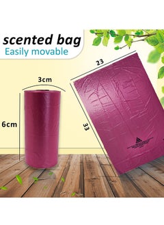 Cute 'n' Cuddle Pack Of 15 Scented Disposal Bags For Babies, Dark Pink  - Image 2