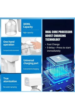 KASTWAVE Sprayer Fogger Machine Portable Handheld Electrostatic ULV Sprayer Adjustable Spray Volume Fog Tool  Wireless Nano Sprayer Rechargeable Sprayer with Blue Light for Touchless Sanitization  - Image 3