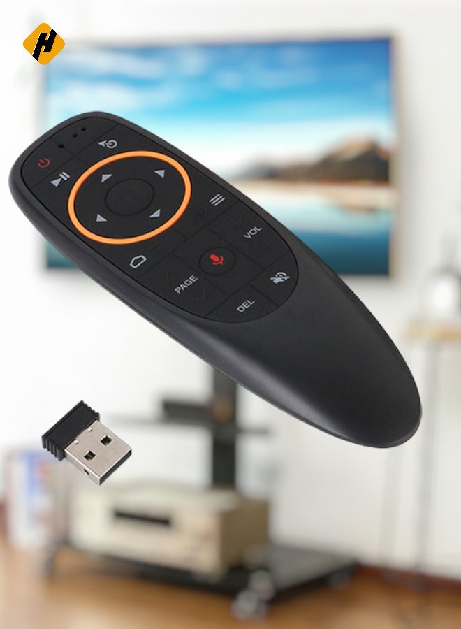 HuHa Wireless Voice Control Handheld Remote Control For PC/Android-Samrt TV/Laptop/Notebook Black  - Image 1