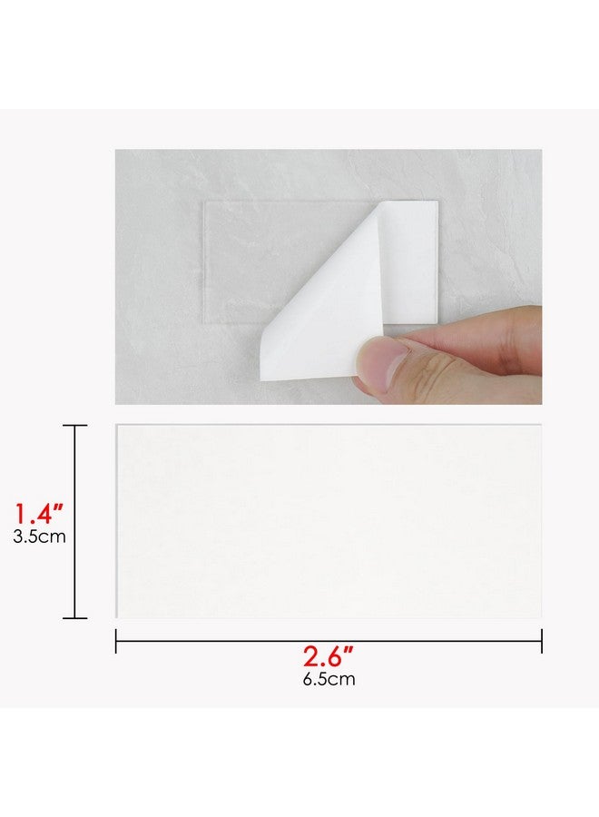 LUEXBOX Double-Sided Mounting Tape Heavy Duty, Waterproof Nano Tape For Shower, Mounting Squares Clear Sticky Pad For Walls, Adhesive Tape Multipurpose Removable Washable (20 Pack) (2.6In X 1.4In) - Image 2