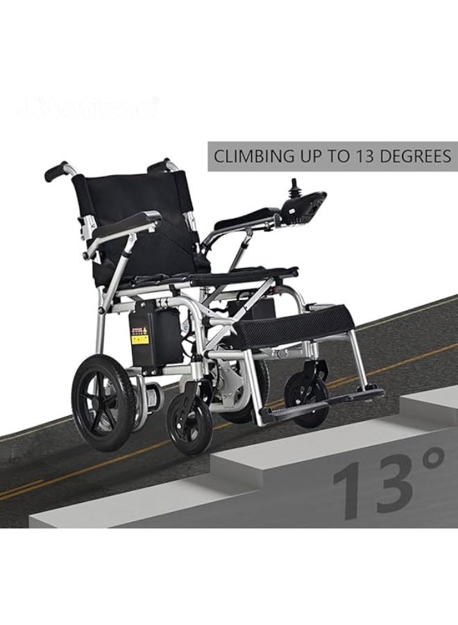 Cool Baby Electric Wheelchair for Adults Intelligent Folding All-Terrain Powerful Dual Motor Electric Wheelchairs - Foldable Electric Wheelchair for Seniors Load 100kg - Weight 28kg - Image 2